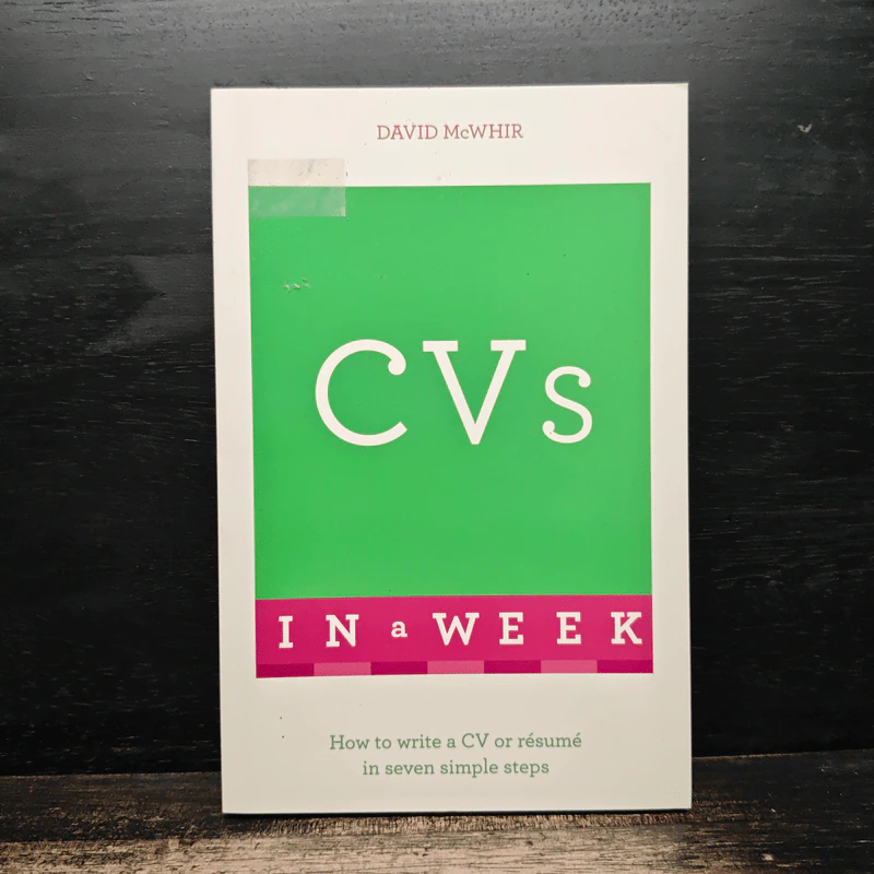 CVs In A Week - David McWhir รูปที่ 1