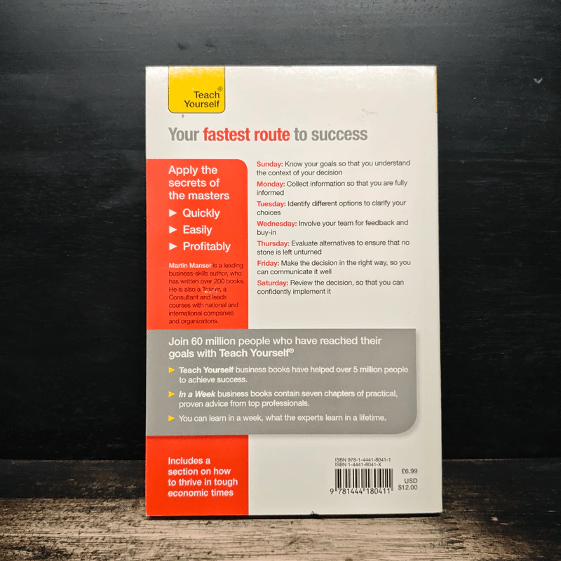 Teach Yourself Successful Decision Making In A Week - Martin Manser รูปที่ 2