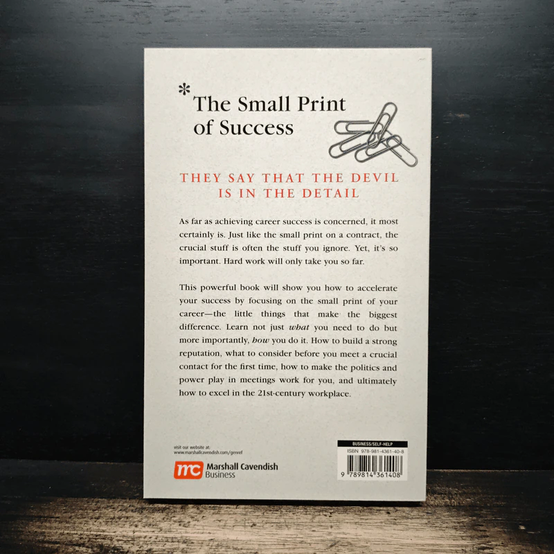 The Small Print of Success - David Thompson รูปที่ 2