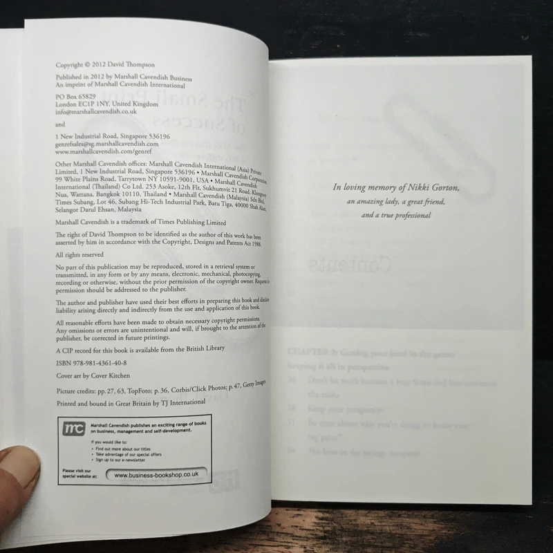 The Small Print of Success - David Thompson รูปที่ 5