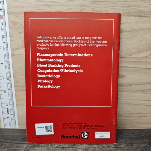 Behringwerke Reagents in Coagulation Fibrinolysis รูปที่ 5