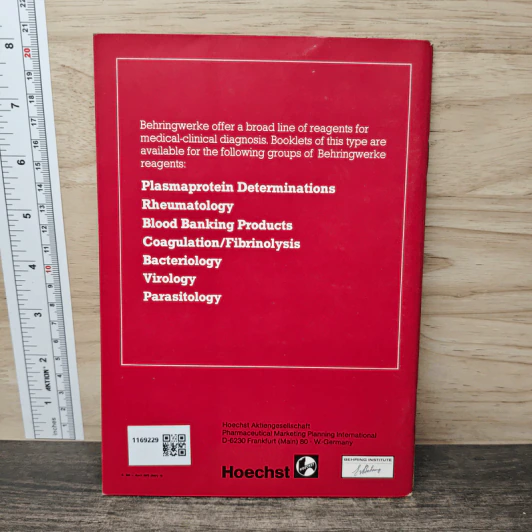 Behringwerke Reagents in Blood Banking Products รูปที่ 5