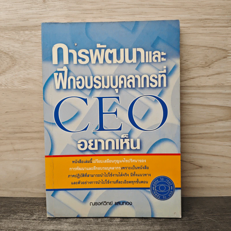 การพัฒนาและฝึกอบรมบุคลากรที่ CEO อยากเห็น - ณรงค์วิทย์ แสนทอง รูปที่ 1