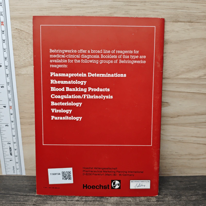 Behringwerke Reagents in Coagulation Fibrinolysis รูปที่ 5