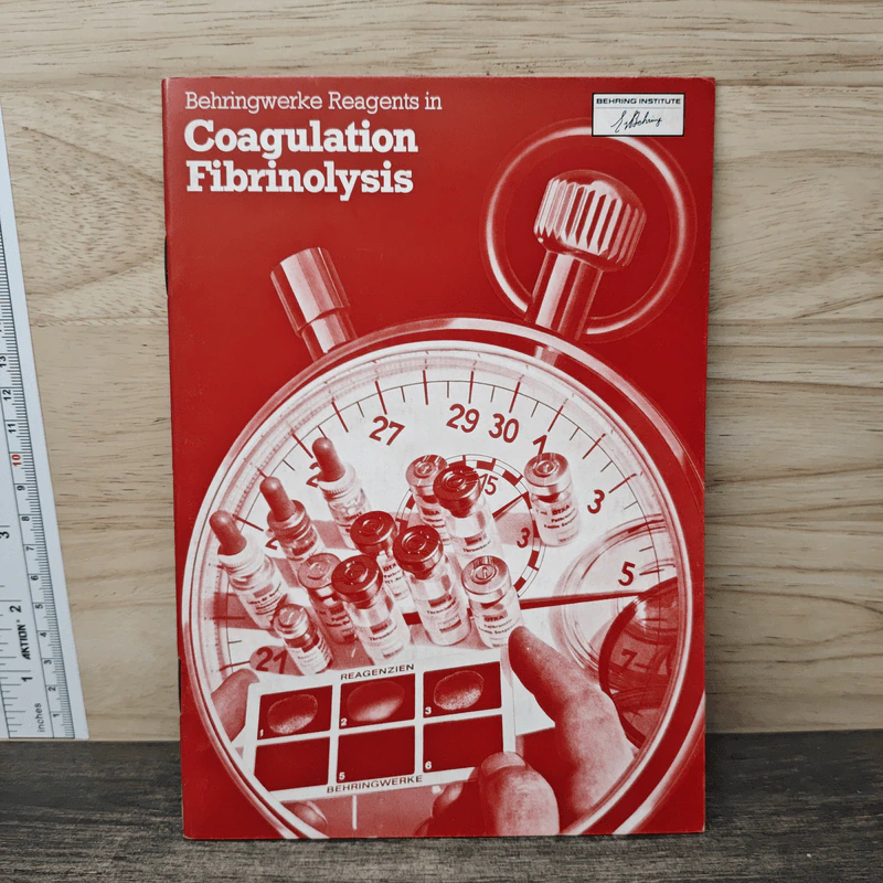 Behringwerke Reagents in Coagulation Fibrinolysis รูปที่ 1