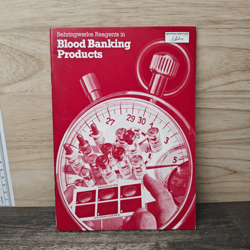 Behringwerke Reagents in Blood Banking Products รูปที่ 1