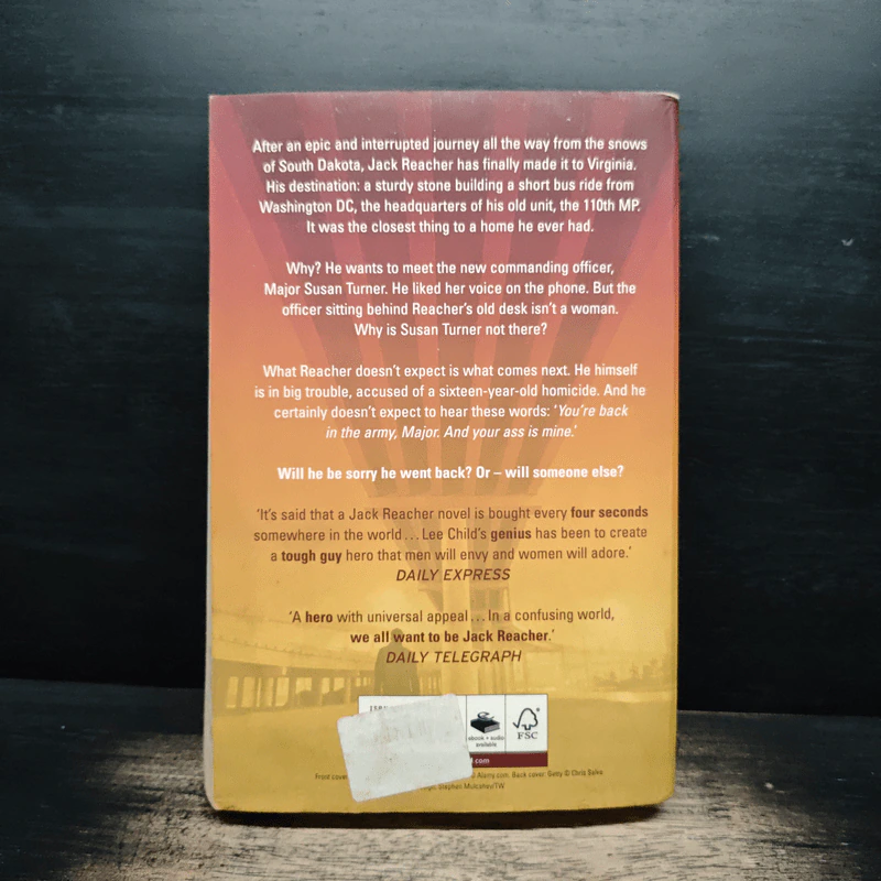 Never Go Back - Lee Child รูปที่ 2