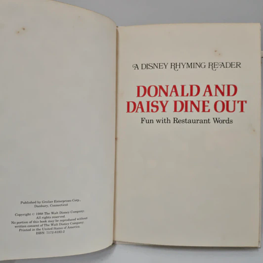 หนังสือปกขาวดิสนีย์ ชุด A Disney Rhyming Reader #Disney รูปที่ 7