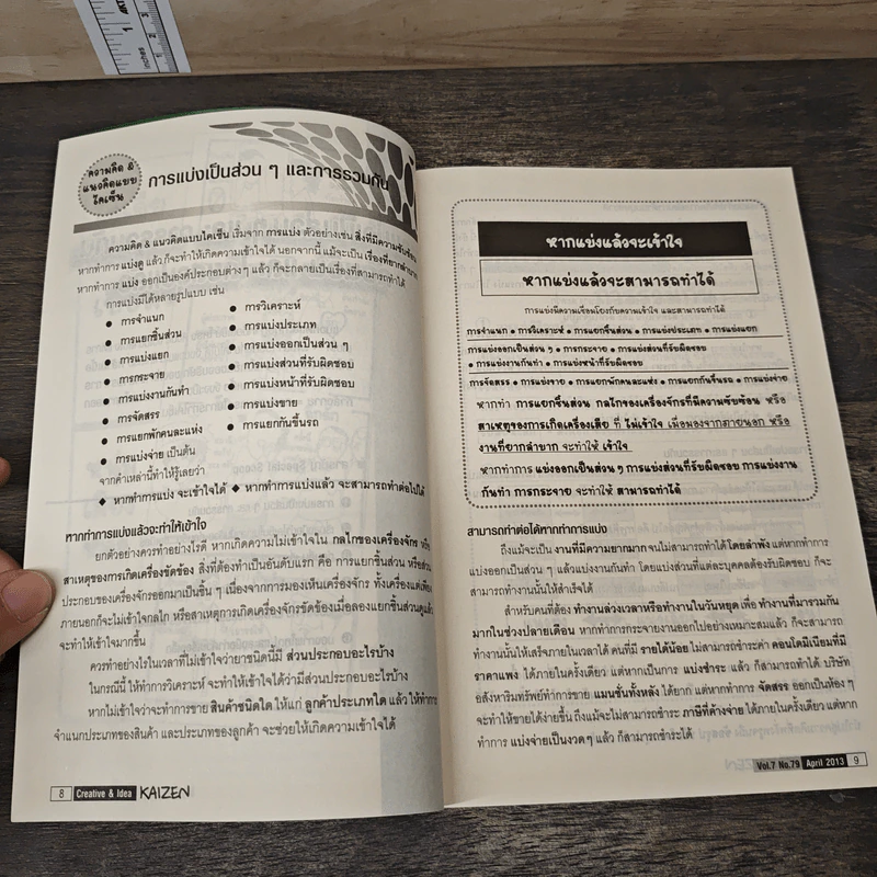 Creative & Idea KAIZEN ปีที่ 7 ฉบับที่ 79 เม.ย.2556 รูปที่ 9