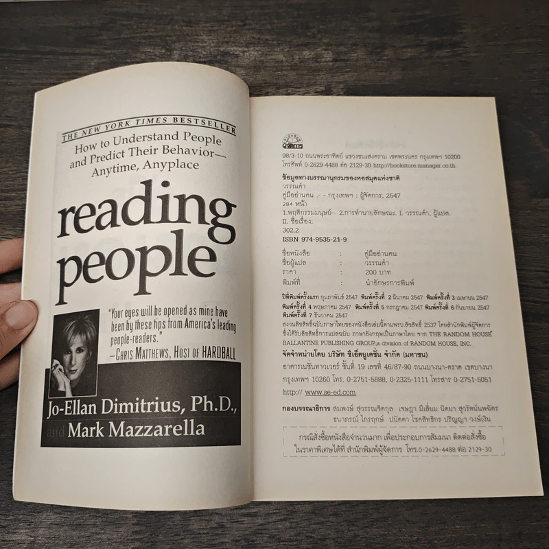 คู่มืออ่านคน Reading People - Jo-Ellan Dimitrius, Mark Mazzarella รูปที่ 6