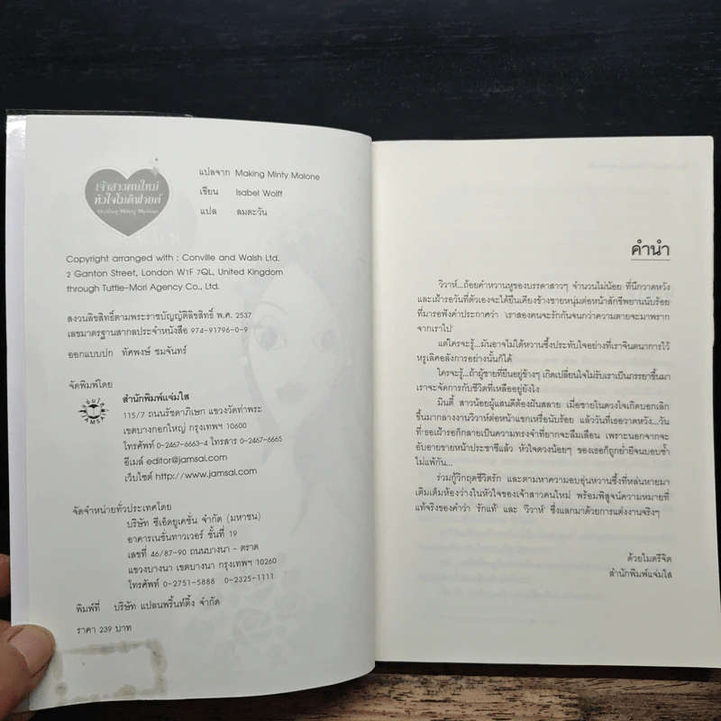 เจ้าสาวคนใหม่ หัวใจโมดิฟายด์ - Isabel Wolff, ลมตะวัน รูปที่ 6