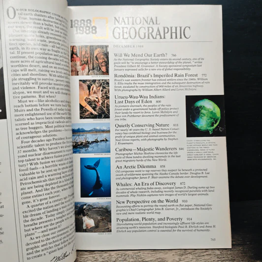 NATIONAL GEOGRAPHIC Vol.174 NO.6 December 1988 รูปที่ 8