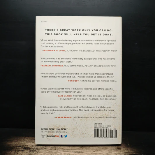 Great Work: How to Make a Difference People Love - David Sturt รูปที่ 2