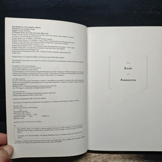 The Book of Awesome - Neil Pasricha รูปที่ 6