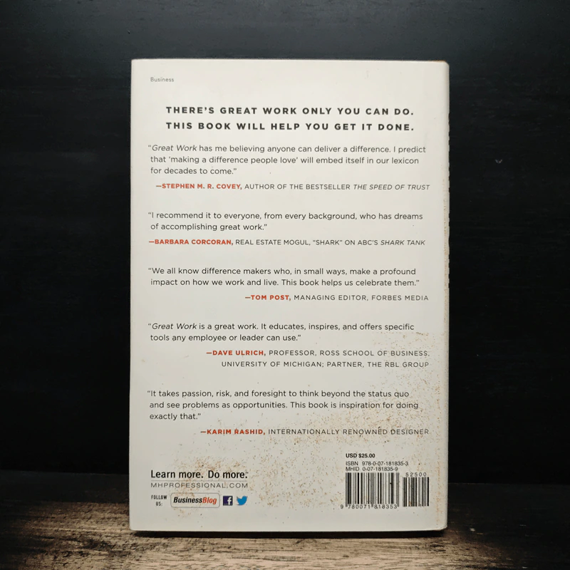 Great Work: How to Make a Difference People Love - David Sturt รูปที่ 2