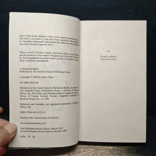The Last Don - Mario Puzo รูปที่ 6