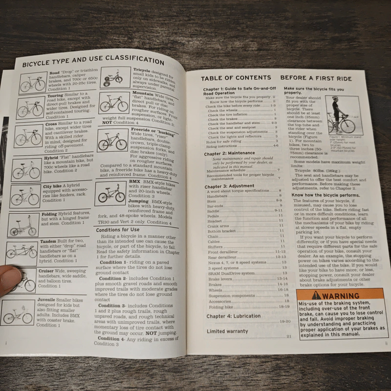Bicycle Owner's Manual รูปที่ 6