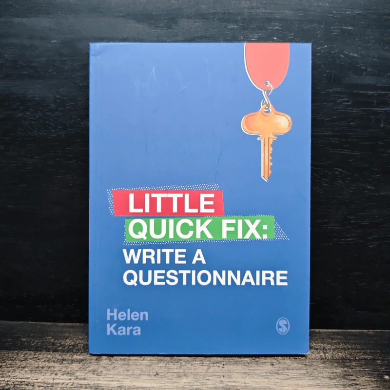 Write a Questionnaire - Helen Kara รูปที่ 1