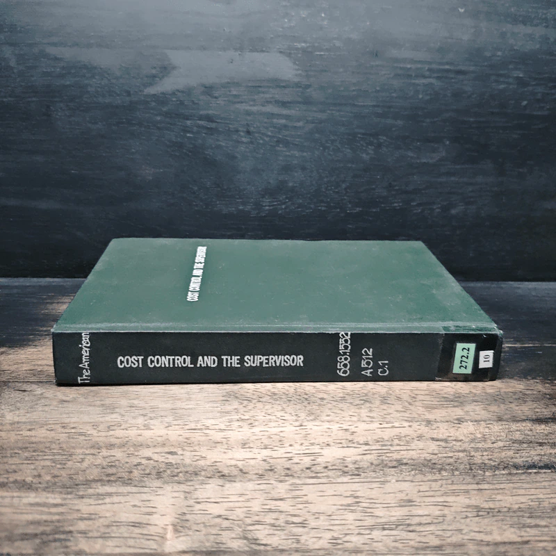Cost Control and the Supervisor รูปที่ 3