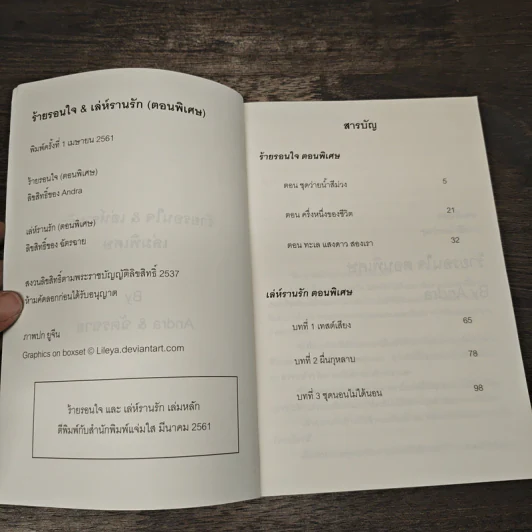 เล่ห์รานรัก & ร้ายรอนใจ (เล่มพิเศษ) - ฉัตรฉาย, Andra รูปที่ 6