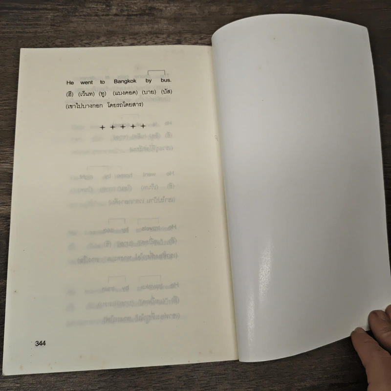 รูปแบบการใช้คำกริยาและคำบุรพบท รูปที่ 8
