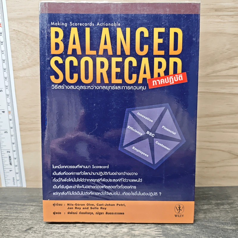 BALANCED SCORECARD วิธีสร้างสมดุลระหว่างกลยุทธ์และการควบคุม ภาคปฏบัติ รูปที่ 1