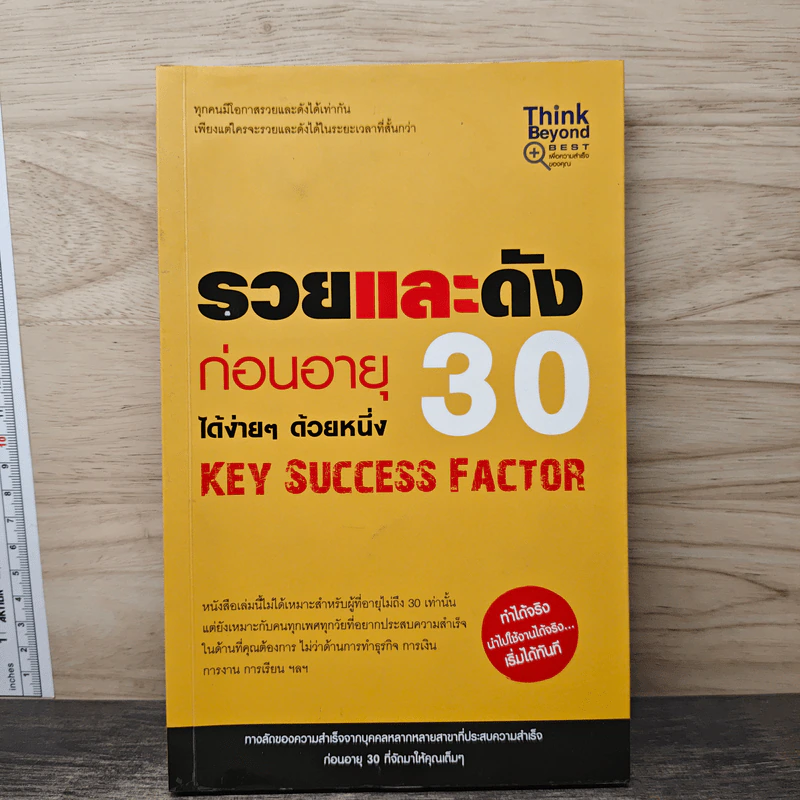 รวยและดัง ก่อนอายุ 30 ได้ง่ายๆ ด้วยหนึ่ง Key Success Factor - กฤษดา กฤษณะ รูปที่ 1