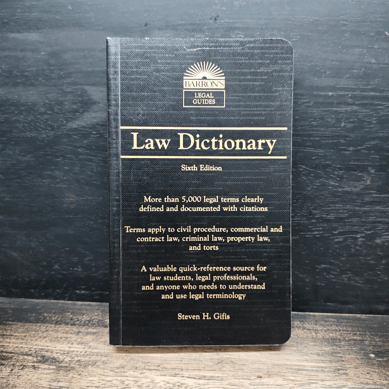 Law Dictionary - Steven H. Gifis รูปที่ 1