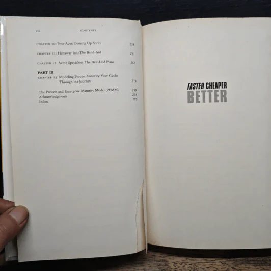 Faster Cheaper Better - Michael Hammer, Lisa W. Hershman รูปที่ 8