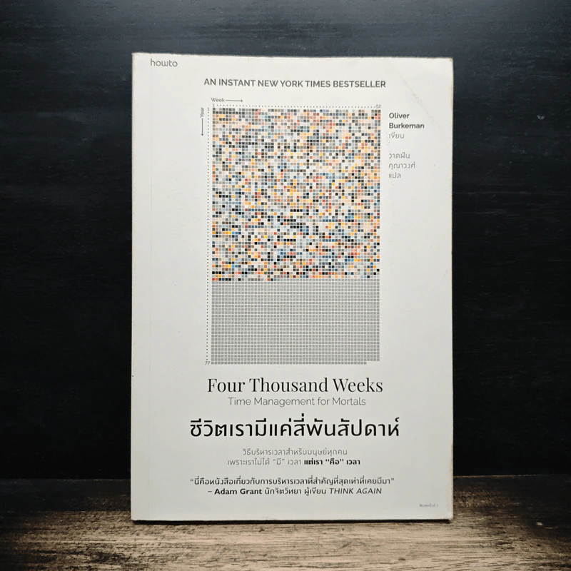 ชีวิตเรามีแค่สี่พันสัปดาห์ Four Thousand Weeks: Time Management for Mortals - Oliver Burkeman รูปที่ 1