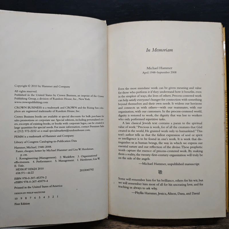 Faster Cheaper Better - Michael Hammer, Lisa W. Hershman รูปที่ 6