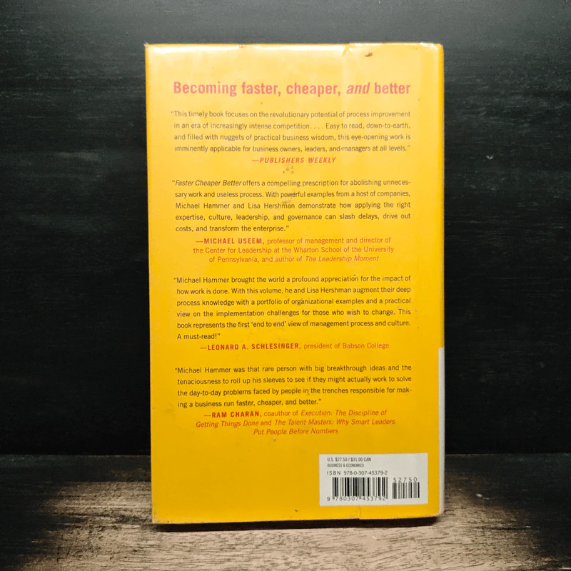 Faster Cheaper Better - Michael Hammer, Lisa W. Hershman รูปที่ 2
