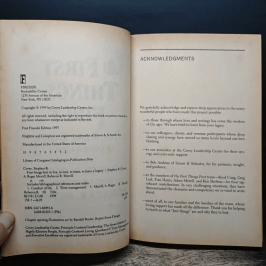 First Things First - Stephen R. Covey, A. Roger Merrill รูปที่ 6