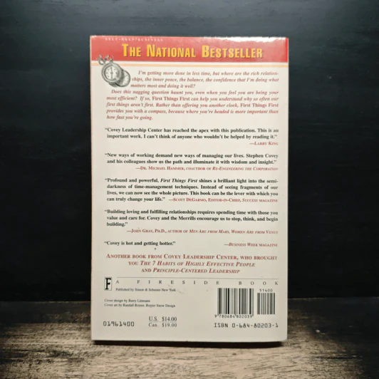 First Things First - Stephen R. Covey, A. Roger Merrill รูปที่ 2