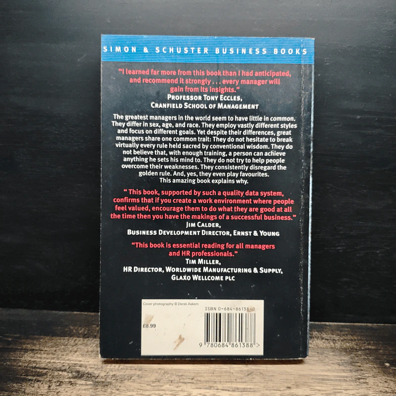 First, Break All the Rules: What the World's Greatest Managers Do Differently - Marcus Buckingham, Curt Coffman รูปที่ 2