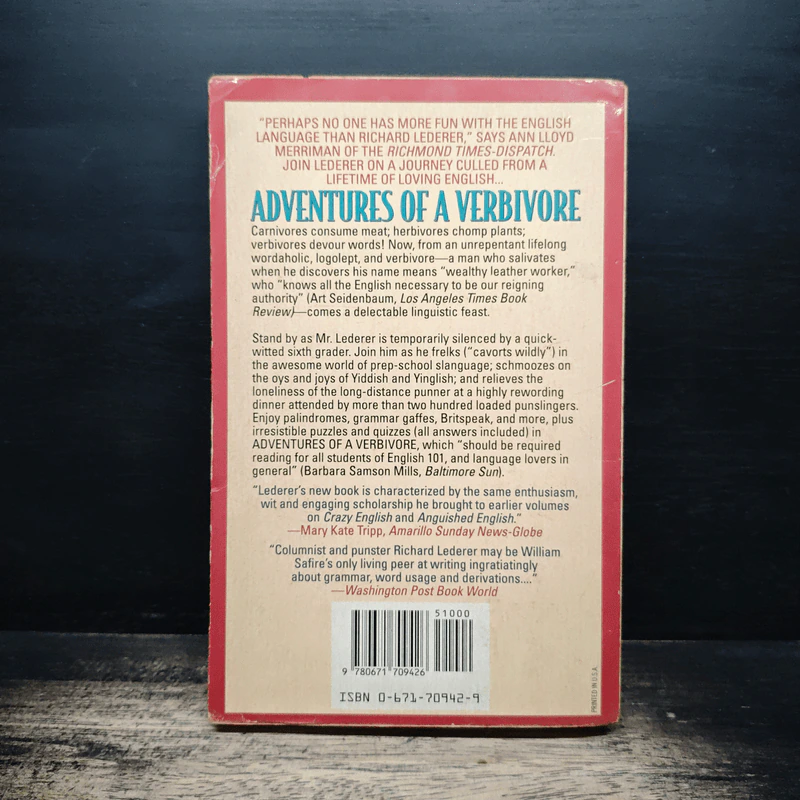 Adventures of a Verbivore - Richard Lederer รูปที่ 2