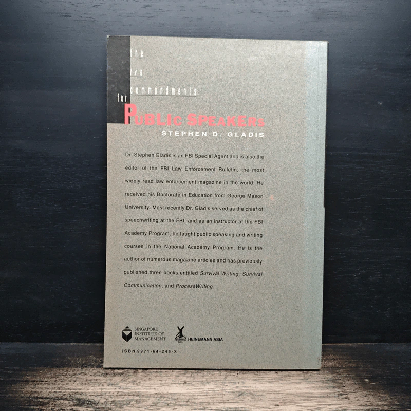 The Ten Commandments for Public Speakers - Stephen D. Gladis รูปที่ 2