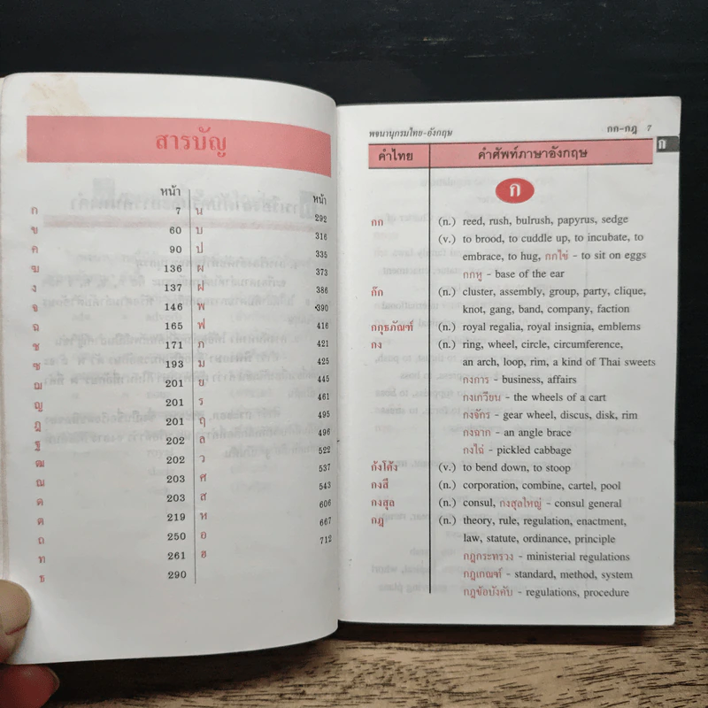 Standard Modern Thai-English Dictionary พจนานุกรม ไทย-อังกฤษ รูปที่ 7