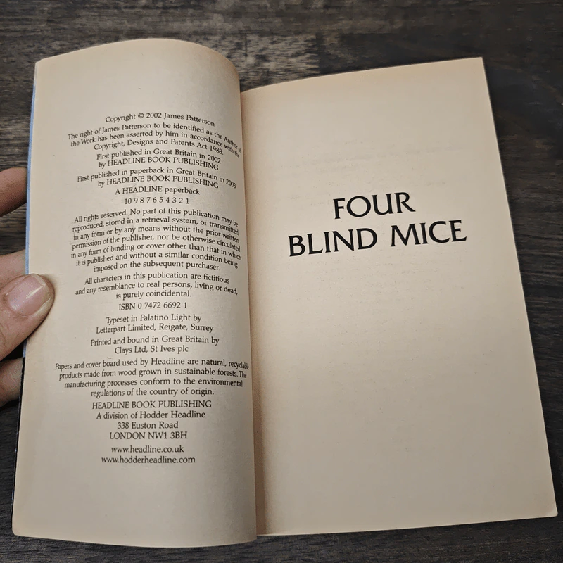 Four Blind Mice - James Patterson รูปที่ 6