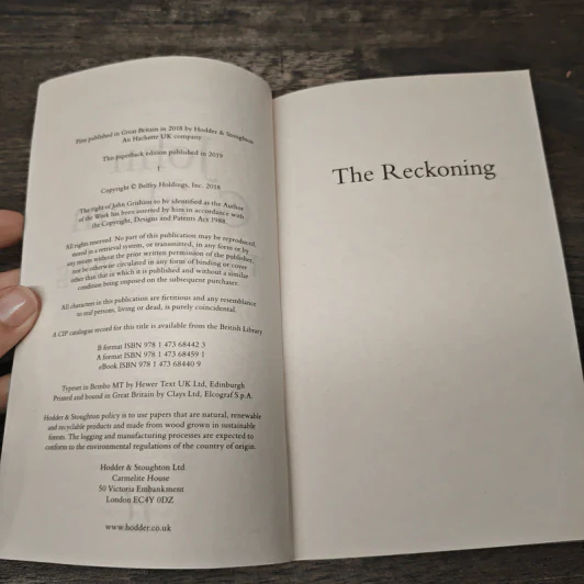 The Reckoning - John Grisham รูปที่ 6