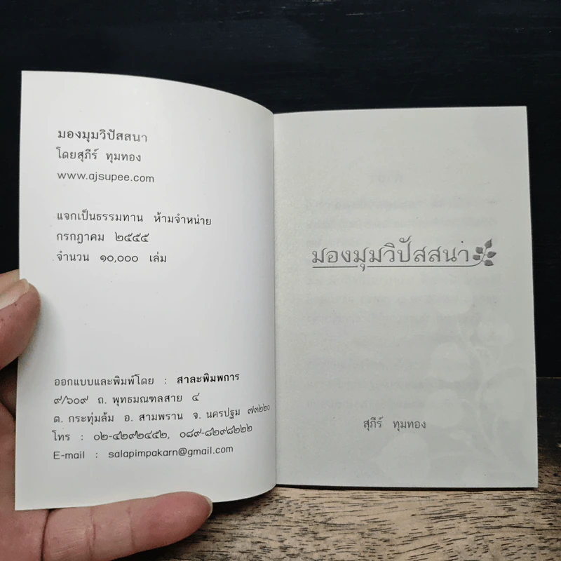 มองมุมวิปัสสนา - สุภีร์ ทุมทอง รูปที่ 6