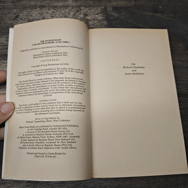 The Fourth Hand - John Irving รูปที่ 6