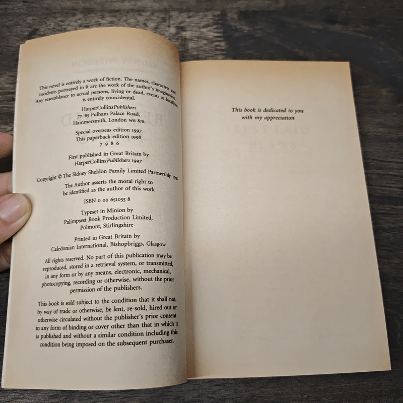 The Best Laid Plans - Sidney Sheldon รูปที่ 6