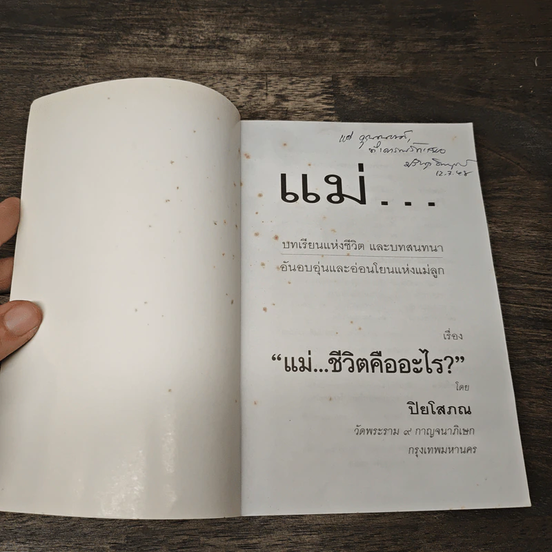 แม่ชีวิตคืออะไร? - ปิยโสภณ รูปที่ 6