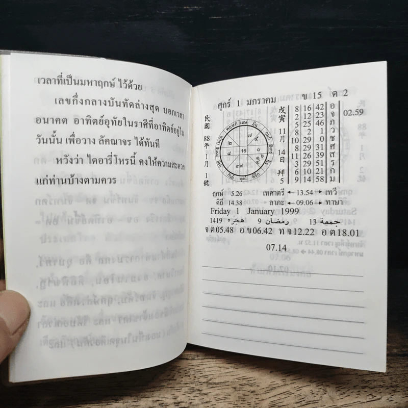 ไดอารี่โหร พ.ศ.2542 4 ภาษา ไทย อังกฤษ จีน มาเลเซีย - นายทองเจอ อ่างแก้ว รูปที่ 8