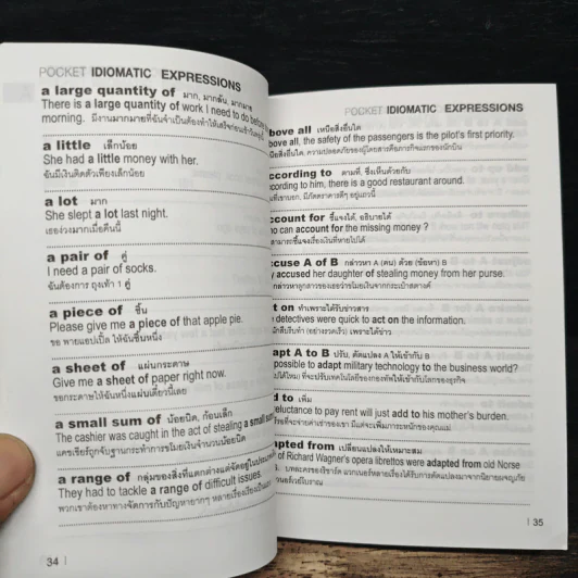 Pocket Idiomatic Expressions สำนวนภาษาอังกฤษ ฉบับกระเป๋า - สมชาย ชัยชนะตระกูล รูปที่ 9