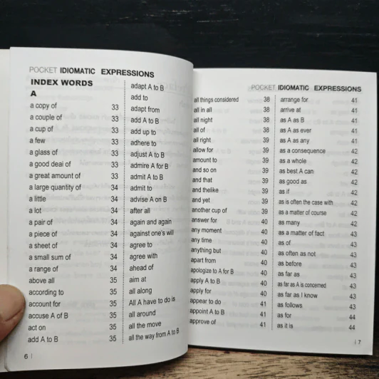 Pocket Idiomatic Expressions สำนวนภาษาอังกฤษ ฉบับกระเป๋า - สมชาย ชัยชนะตระกูล รูปที่ 7