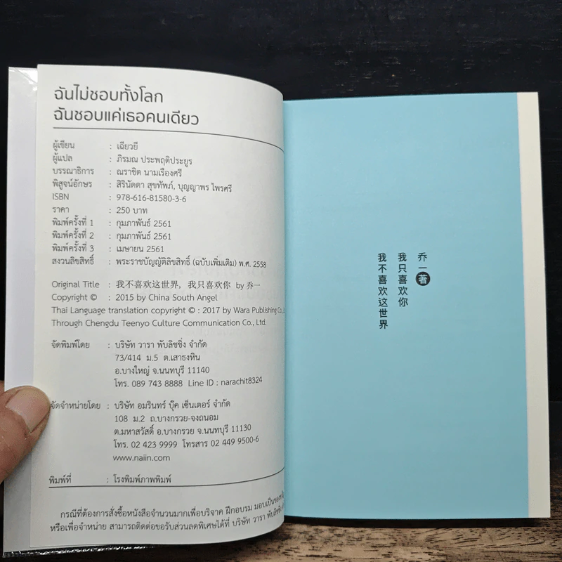 ฉันไม่ชอบทั้งโลก ฉันชอบแค่เธอคนเดียว - เฉียวยี รูปที่ 6