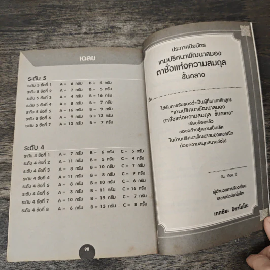 หนังสือ เกมปริศนาพัฒนาสมองตาชั่งแห่งความสมดุล - เกตซียะ มิยาโมโตะ รูปที่ 9