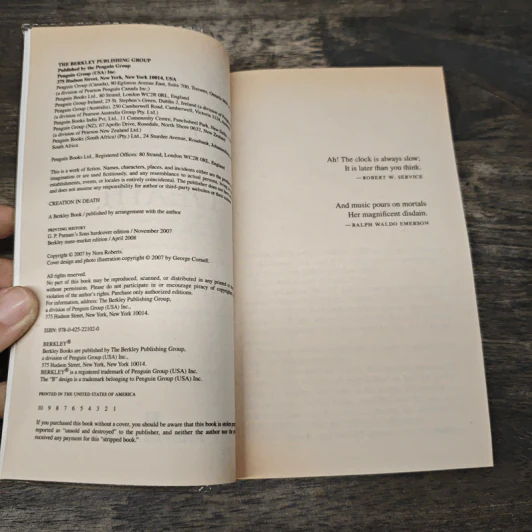 Creation in Death - Nora Roberts รูปที่ 6